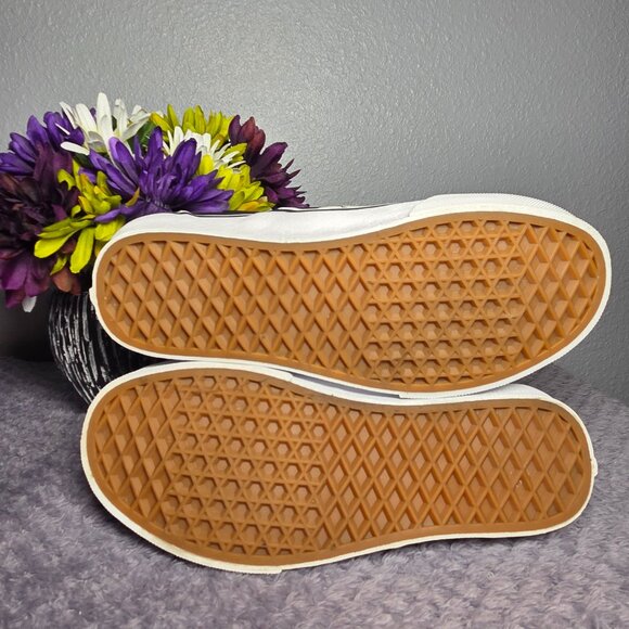 VANS Off the Walls Classic Slip-On Blue Butterfly Checkerboard - Picture 8 of 10